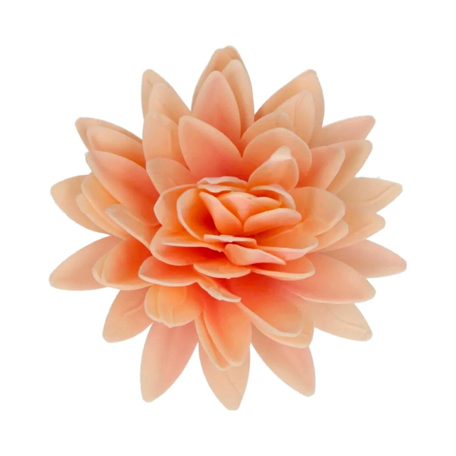 FLOR DE PAPEL COMESTIBLE FUNCAKES - PEONIA NARANJA GRANDE