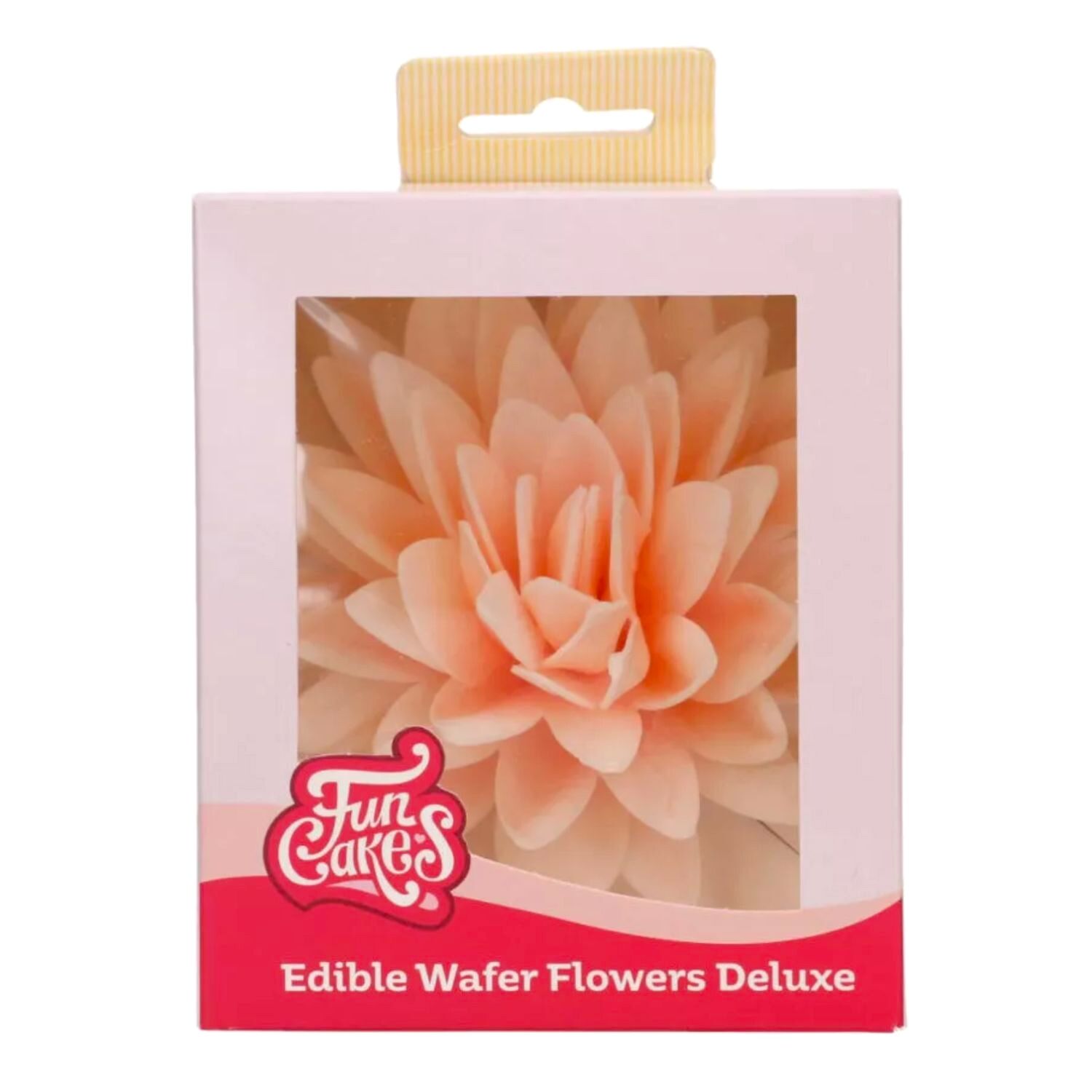 FLOR DE PAPEL COMESTIBLE FUNCAKES - PEONIA NARANJA OMBRE GRANDE