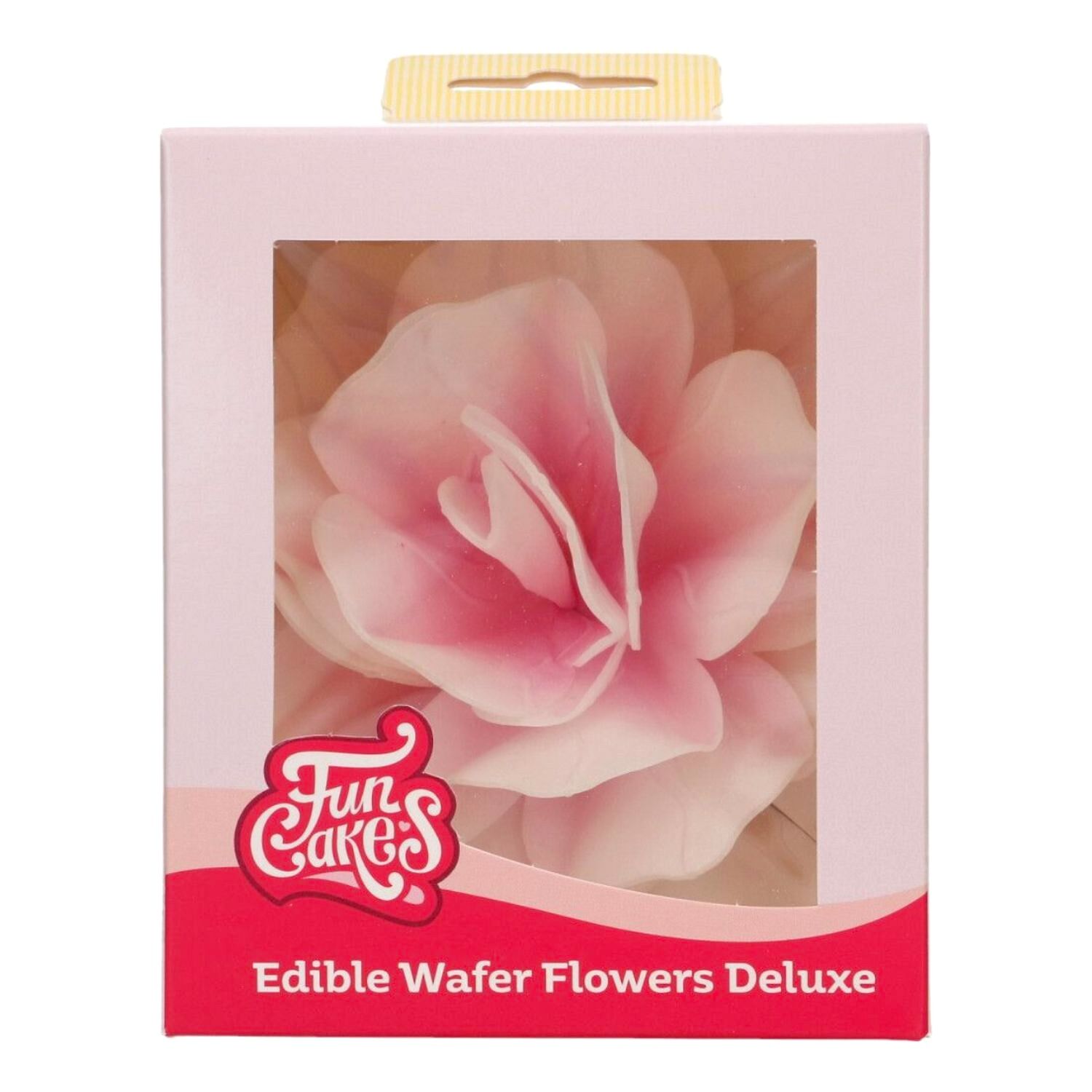 FLOR DE PAPEL COMESTIBLE FUNCAKES - ROSA PASTELLA ROSA OMBRE GRANDE