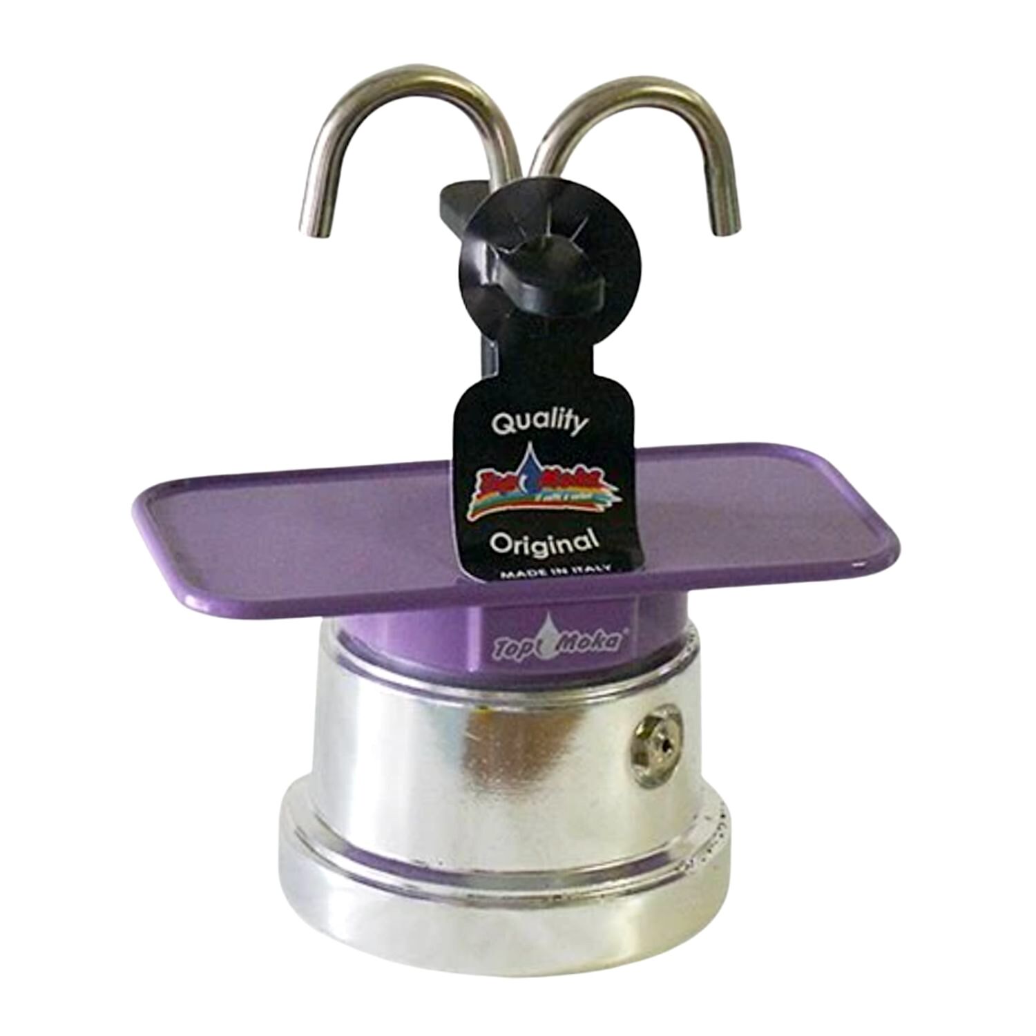 SET CAFETERA "MINI" TOP MOKA - LILA (2 TAZAS)