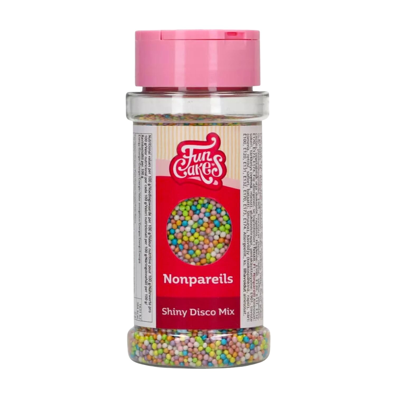PERLAS DE AZUCAR (NONPAREILS) FUNCAKES - SHINY DISCO 80 G