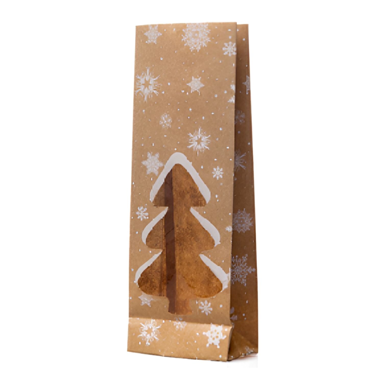10 BOLSAS DE PAPEL KRAFT PARA DULCES NAVIDAD - ABETO