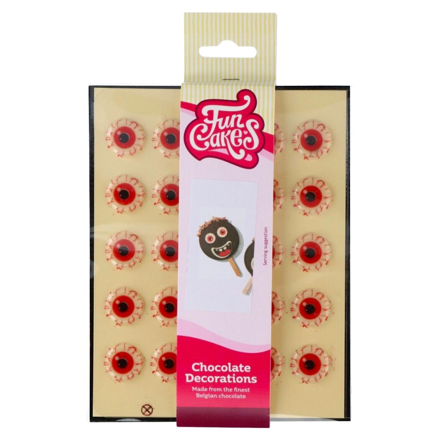 DECORACIONES DE CHOCOLATE FUNCAKES - OJOS SANGRIENTOS