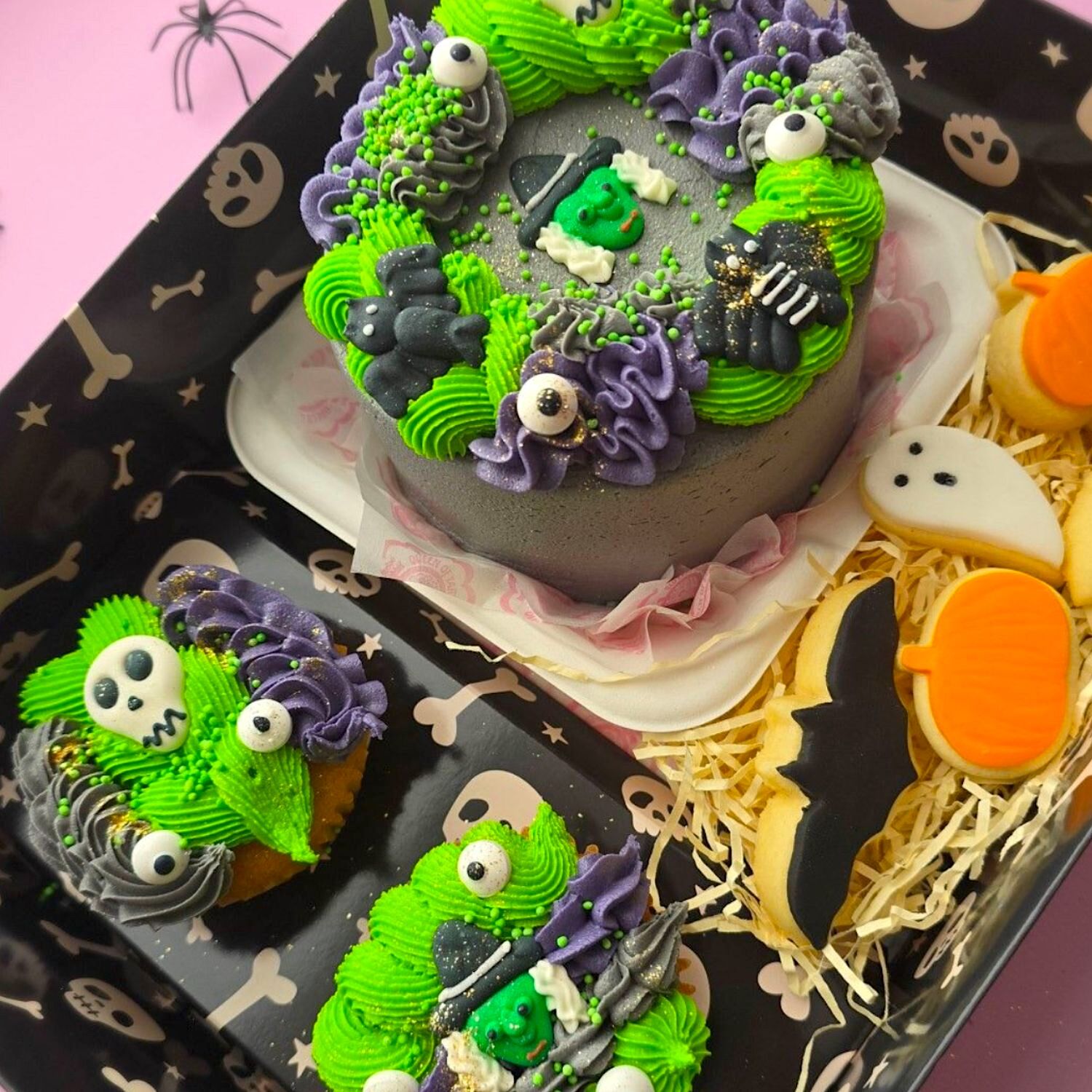 SET 2 CAJAS PARA DULCES Y CUPCAKES SIMPLY MAKING - CALAVERAS