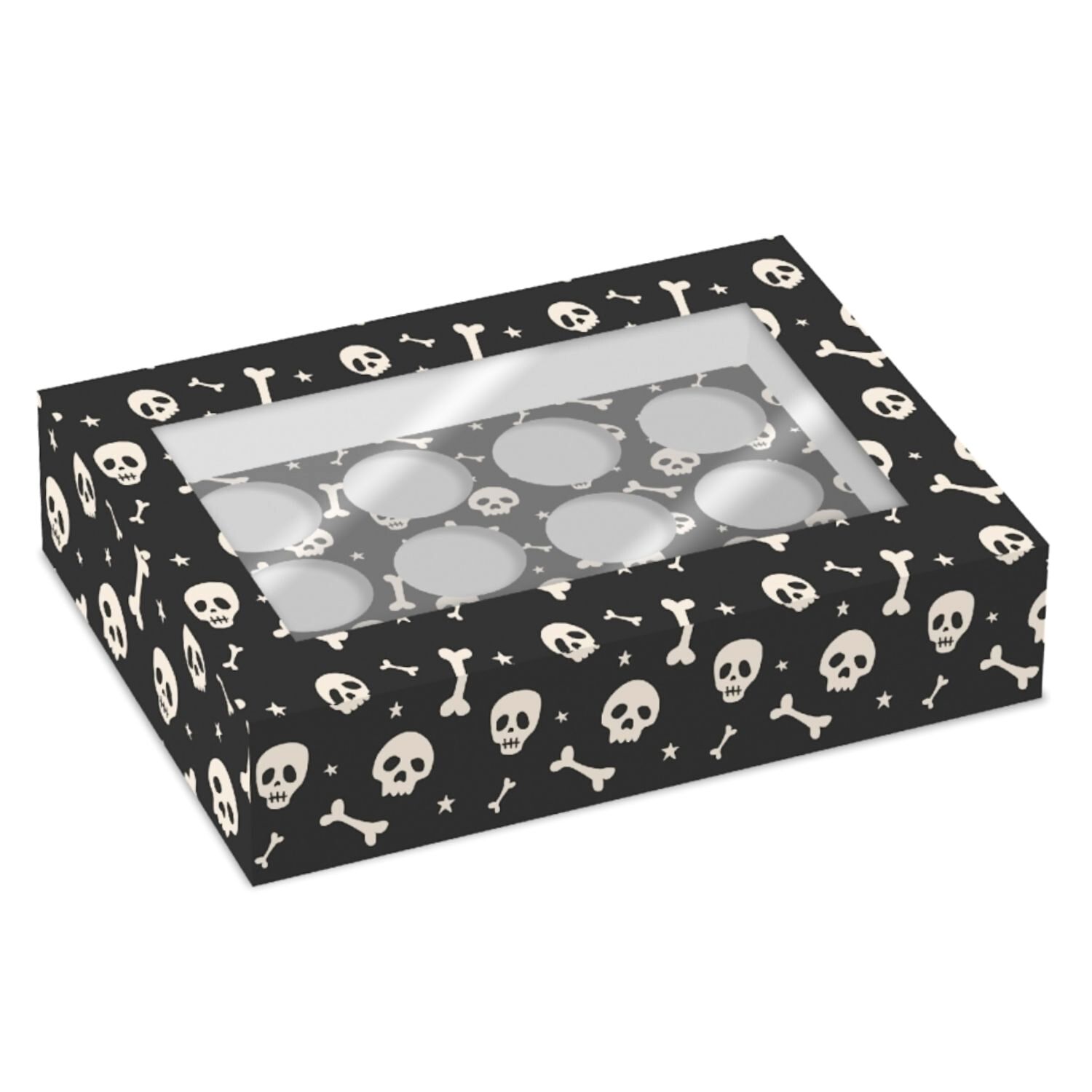 SET 2 CAJAS PARA 12 CUPCAKES SIMPLY MAKING - CALAVERAS