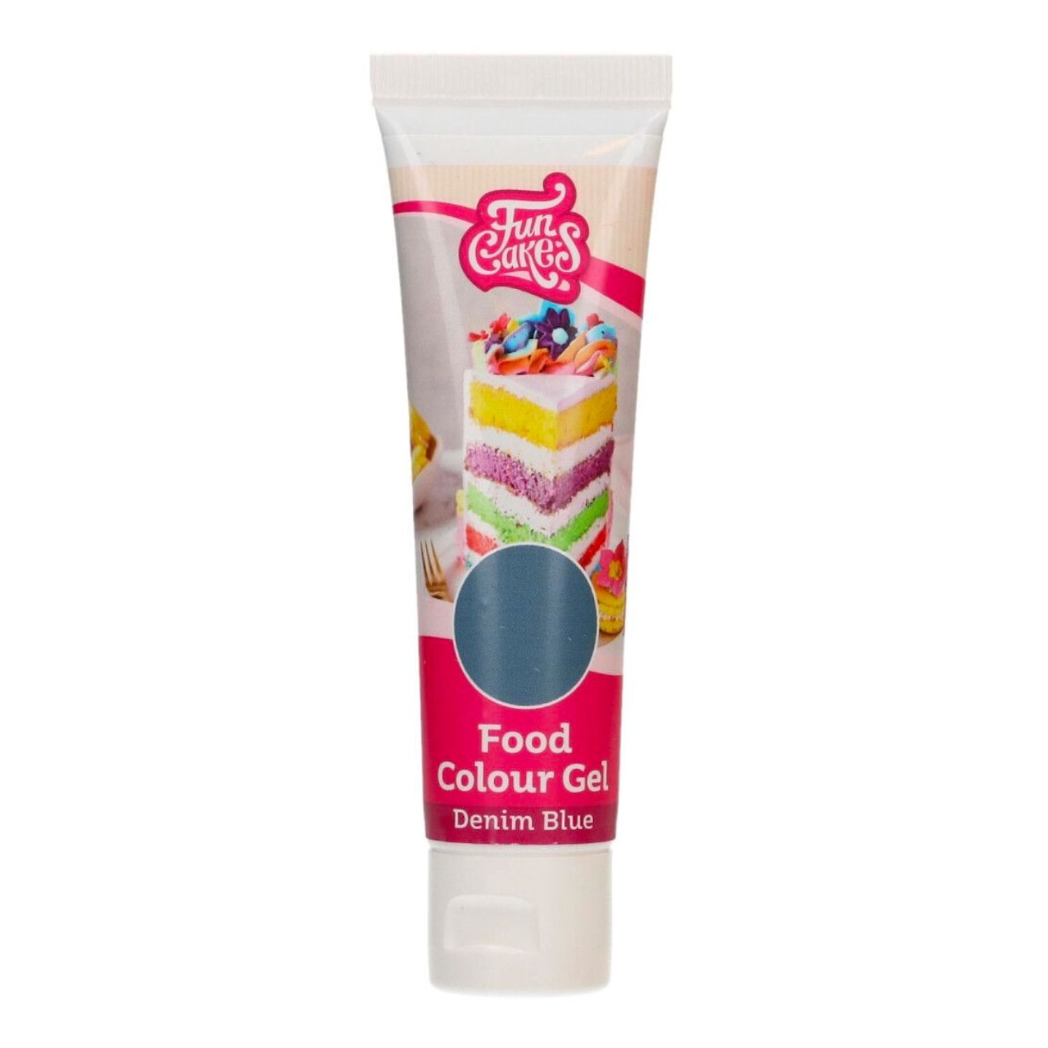 COLORANTE EN GEL DE FUNCAKES - DENIM BLUE / AZUL "DENIM" 30 G