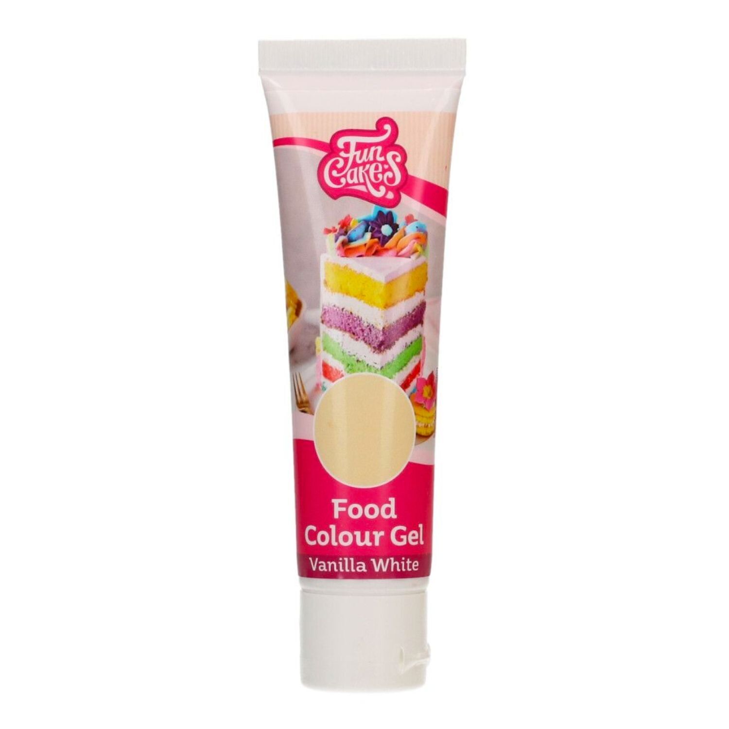 COLORANTE EN GEL DE FUNCAKES - VANILLA WHITE / BLANCO VAINILLA 30 G