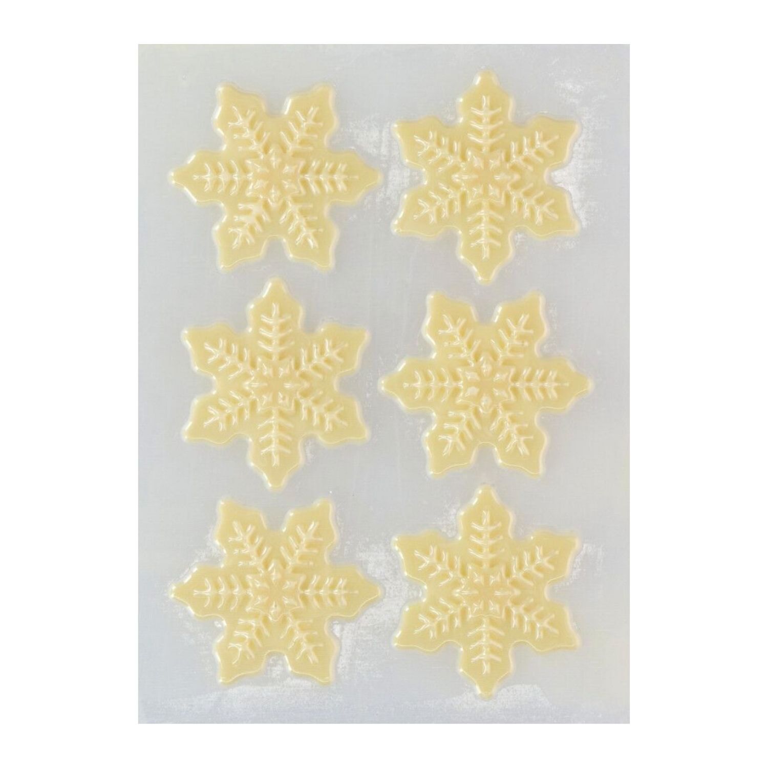 DECORACIONES DE CHOCOLATE FUNCAKES - COPOS DE NIEVE