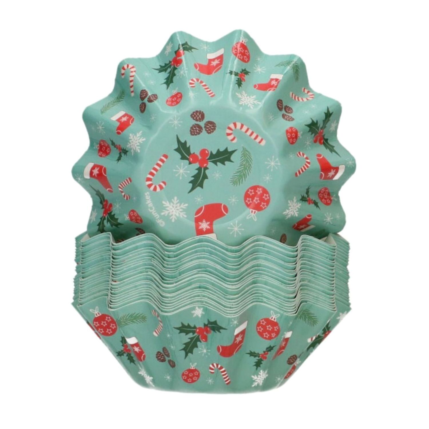 CAPSULAS CUPCAKES PARA HORNEAR "BLOOM" FUNCAKES - NAVIDAD