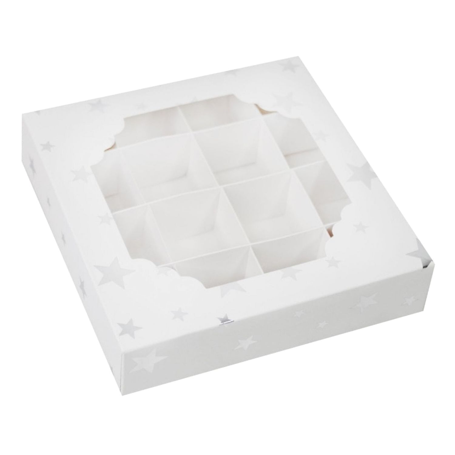 SET 5 CAJAS PARA DULCES SIMPLY MAKING - ESTRELLAS (16 CAVIDADES)