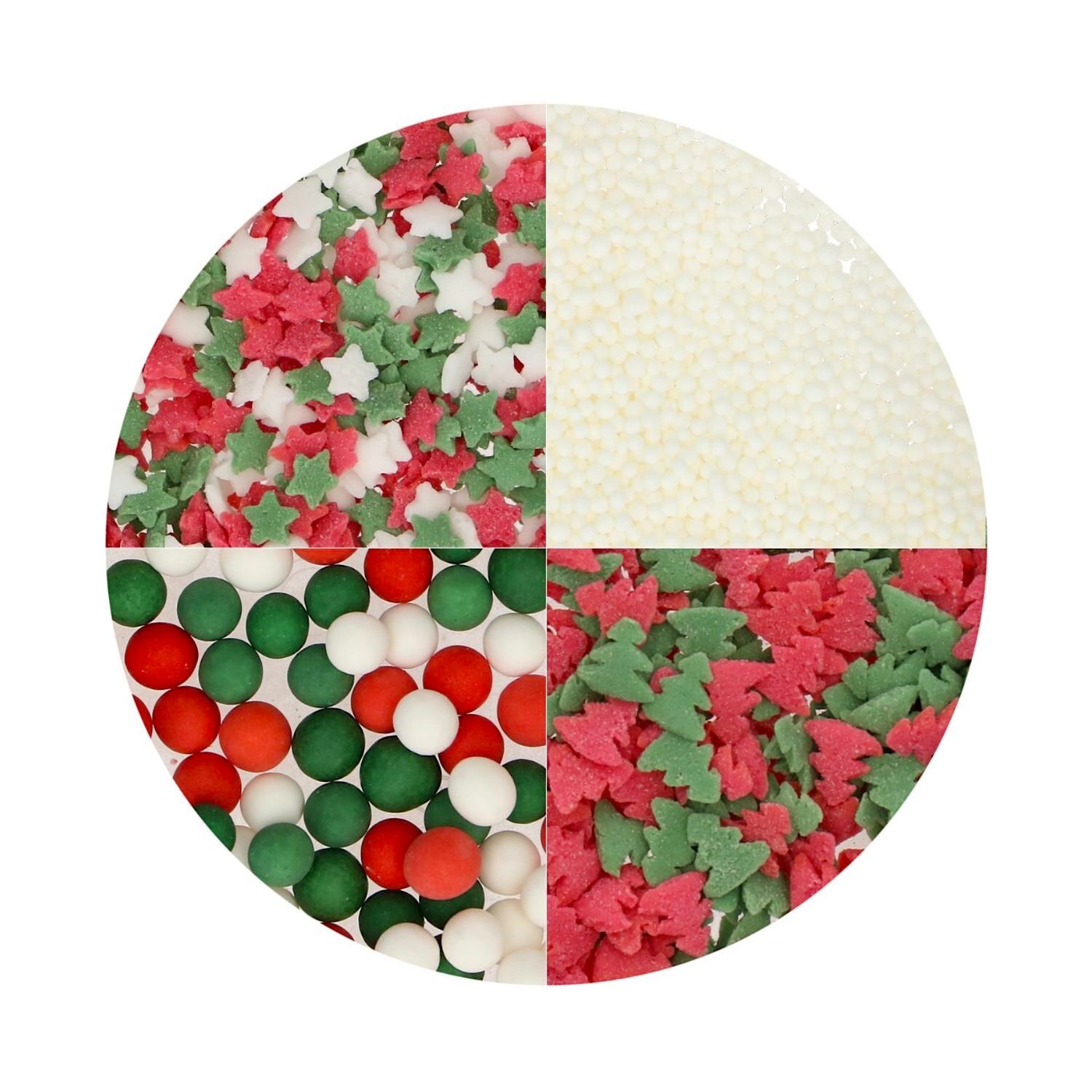 SPRINKLES WILTON (4 EN 1) - MIX TRADITIONAL CHRISTMAS / NAVIDAD