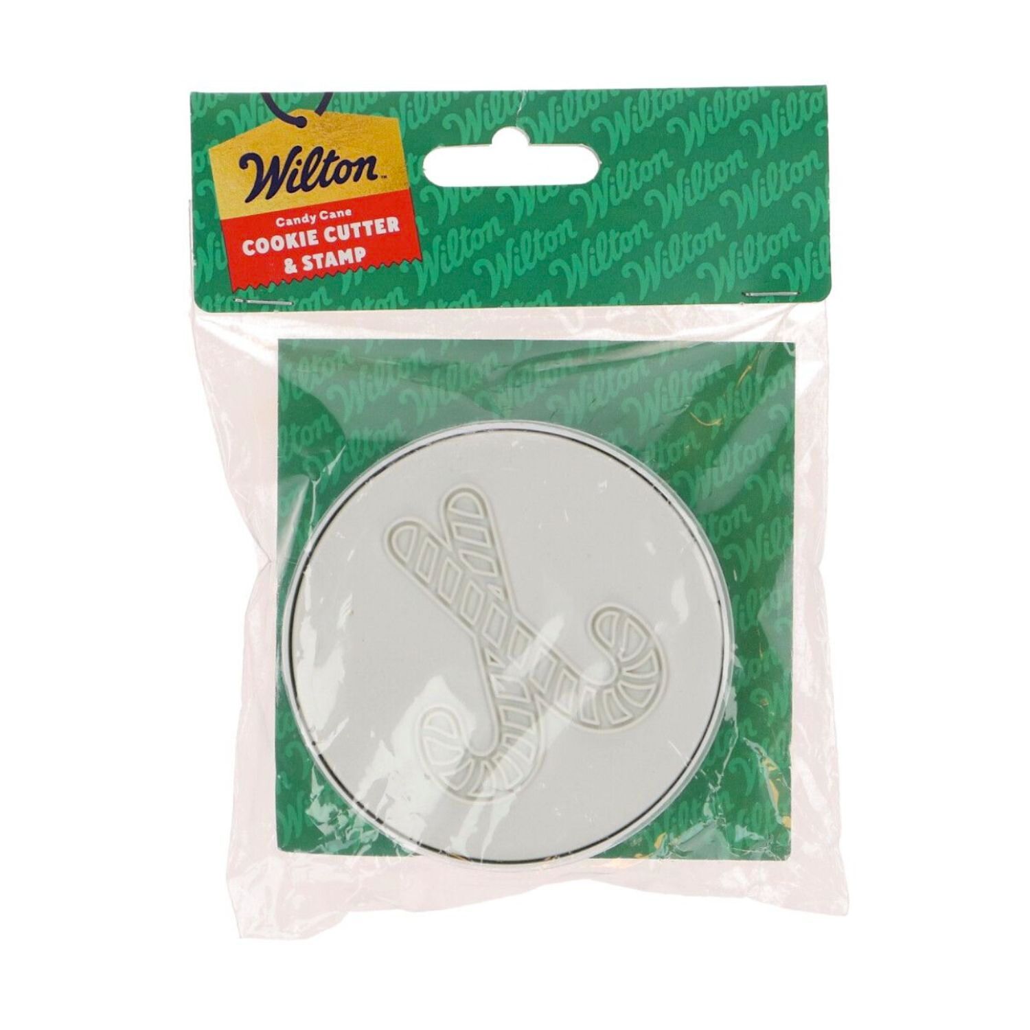 CORTADOR + SELLO PARA GALLETAS WILTON - BASTONES DE CARAMELO