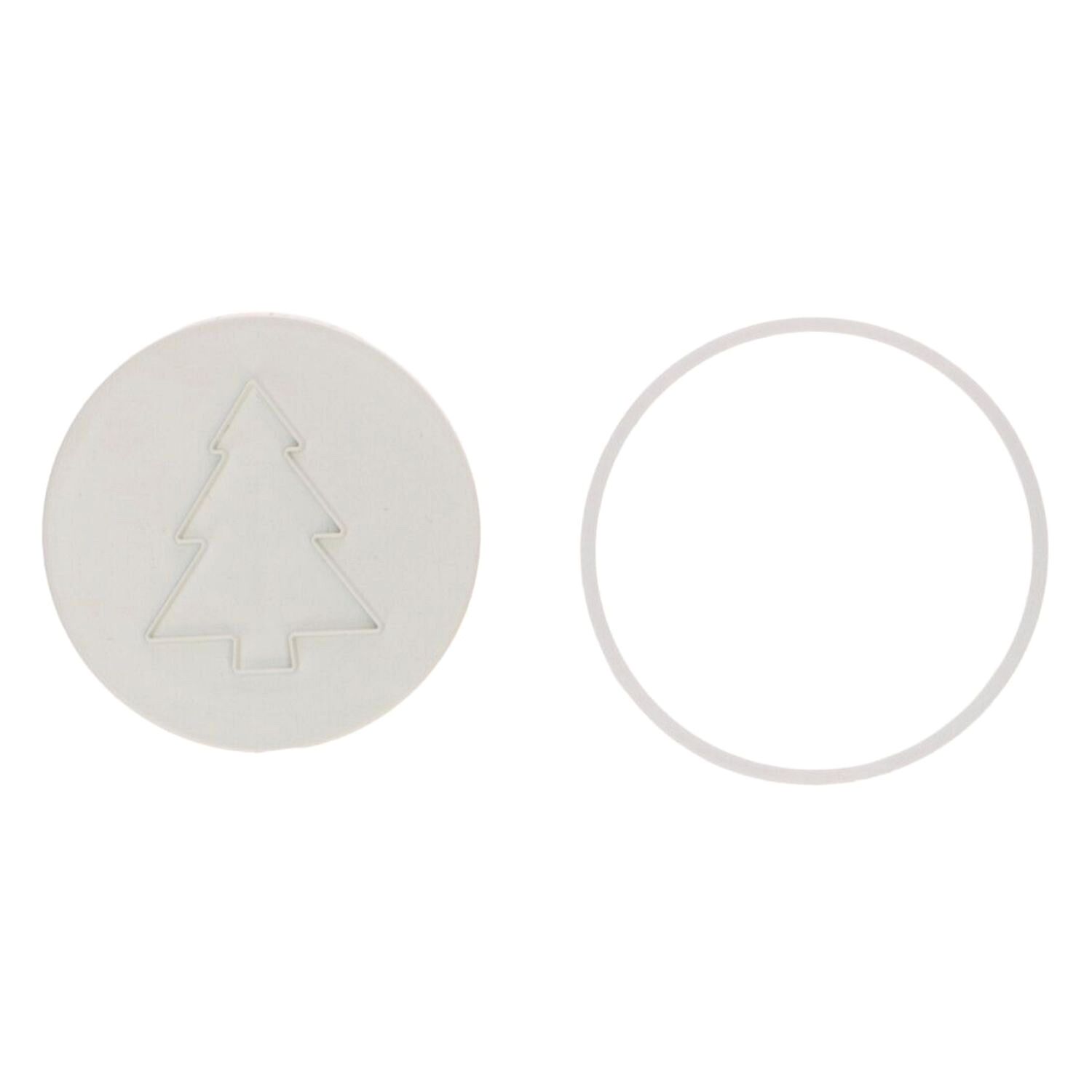 CORTADOR + SELLO PARA GALLETAS WILTON - ARBOL NAVIDAD