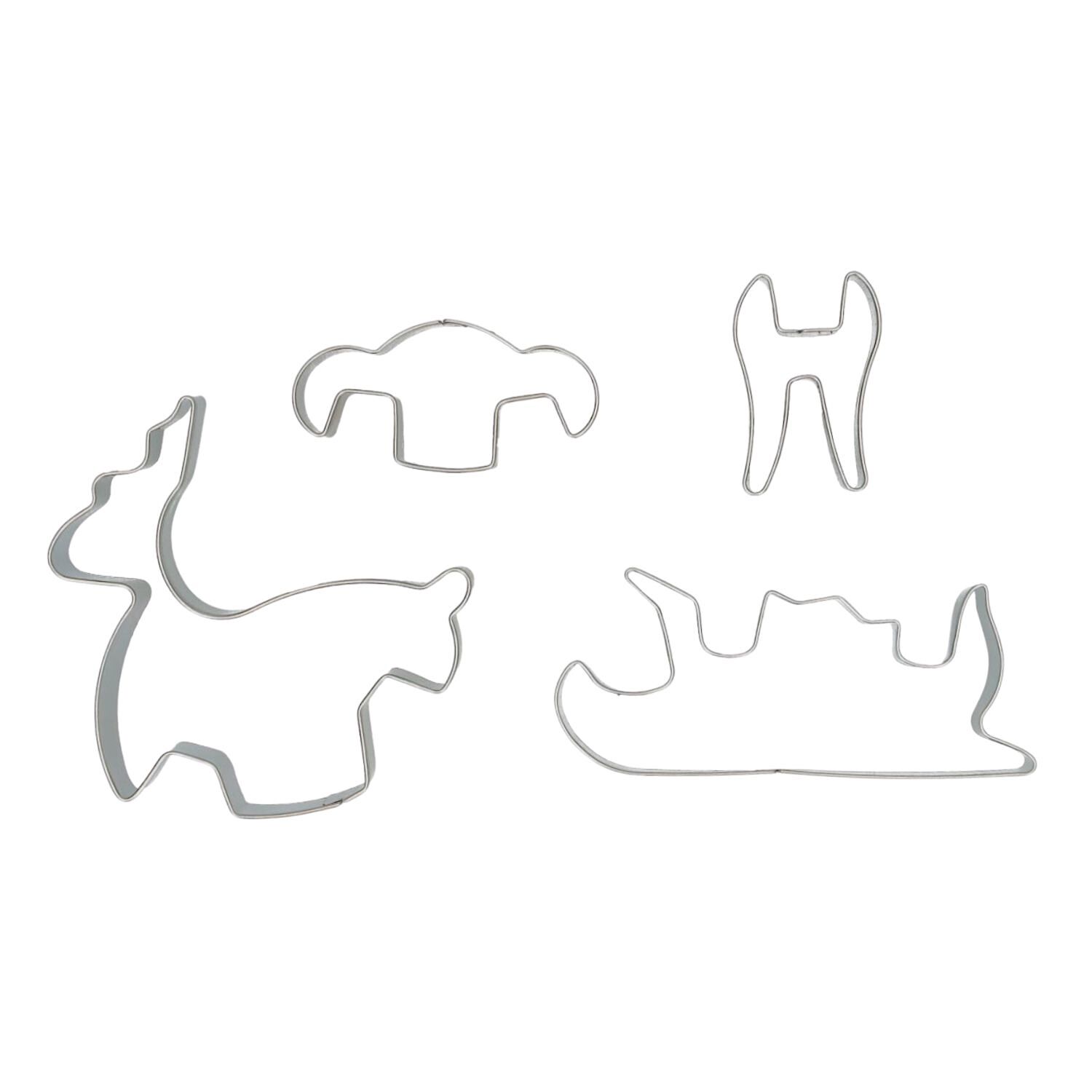 SET CORTADORES WILTON - TRINEO DE NAVIDAD 3D