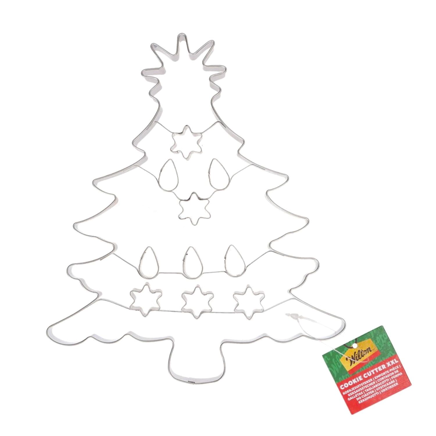 CORTADOR DE ACERO PARA GALLETAS XXL WILTON - ARBOL DE NAVIDAD