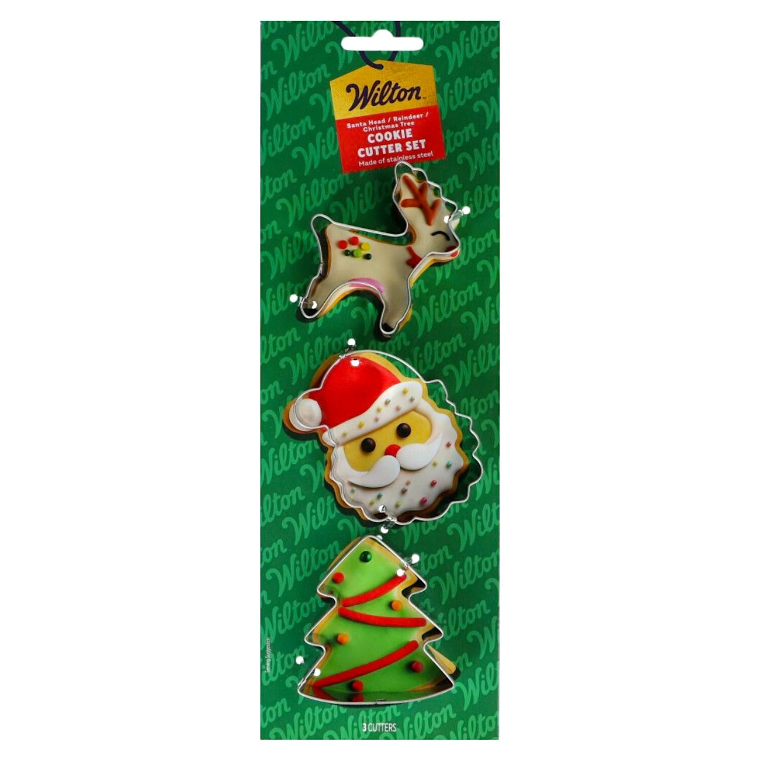 SET CORTADORES WILTON - RENO / SANTA CLAUS / ARBOL DE NAVIDAD