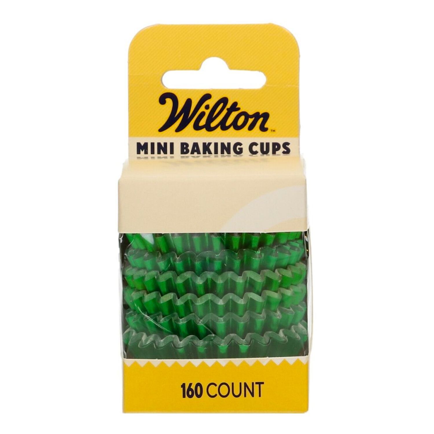 CAPSULAS MINI CUPCAKES PAPEL ALUMINIO "FOIL" WILTON - VERDE METALICO
