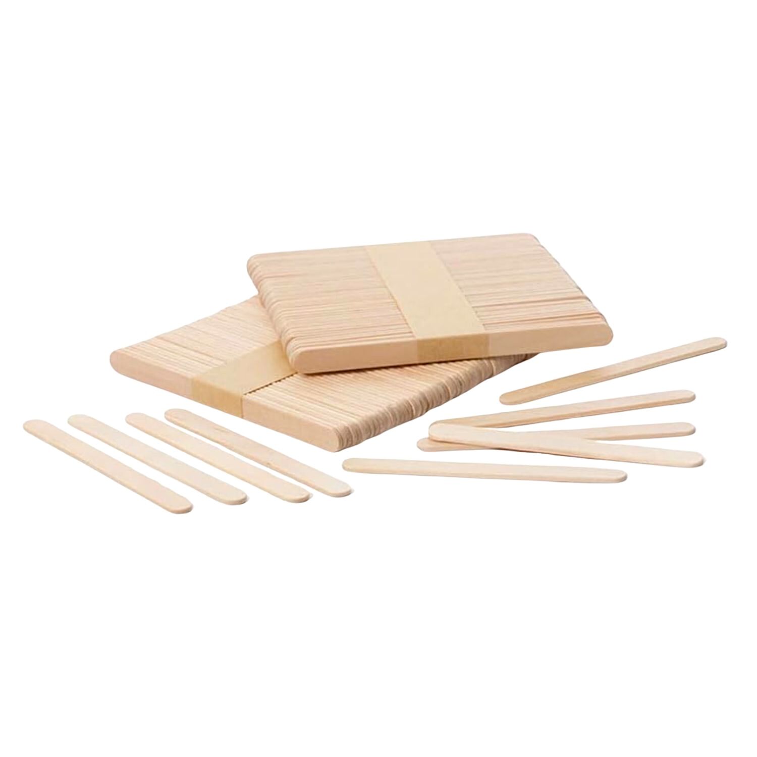 100 PALITOS DE MADERA PARA HELADOS DECORA - 11,3 CM