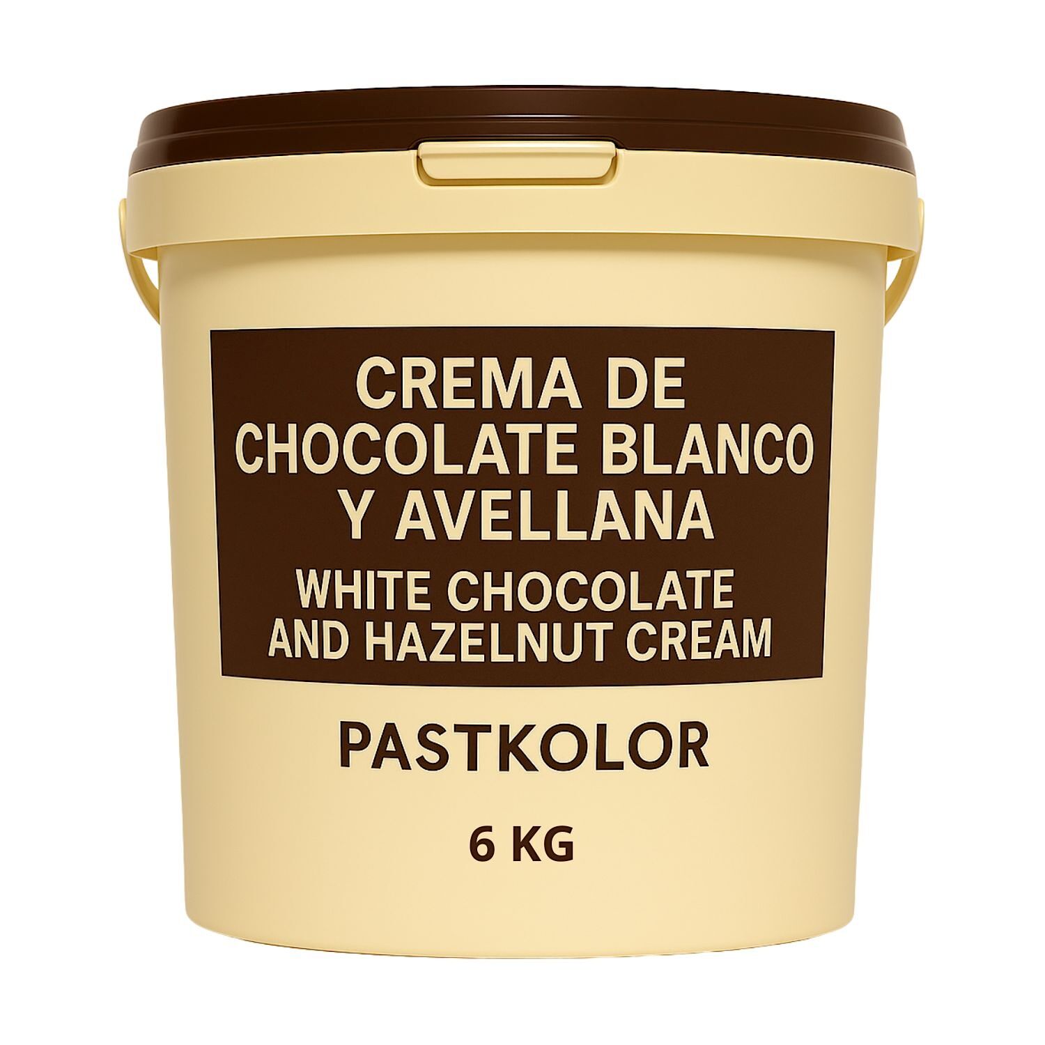 CREMA DE CHOCOLATE BLANCO Y AVELLANA PASTKOLOR - 6 KG