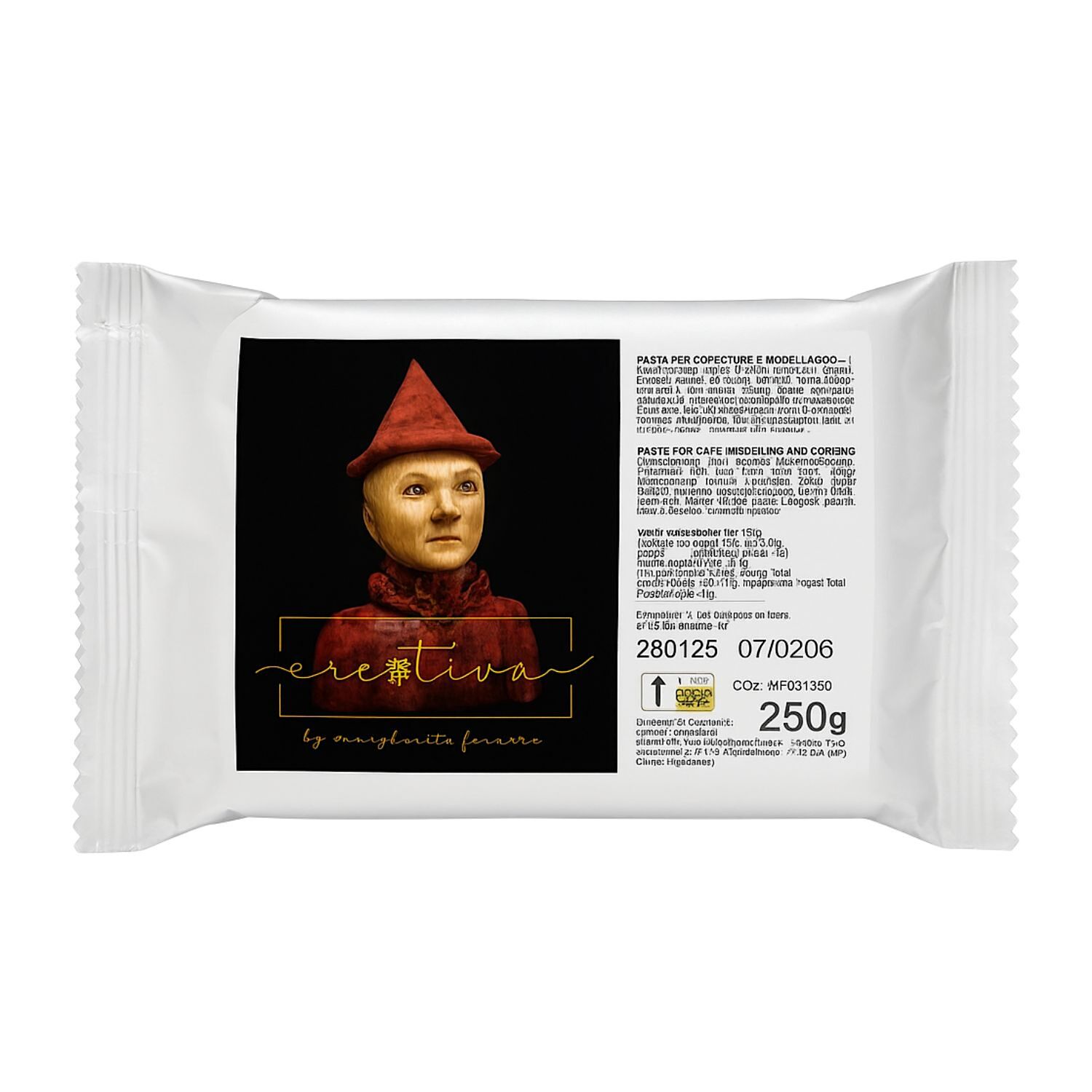 CHOCOLATE PARA MODELAR CON MANTECA DE CACAO "CREATIVA BY MARGHERITA FERRARA" - 250 G