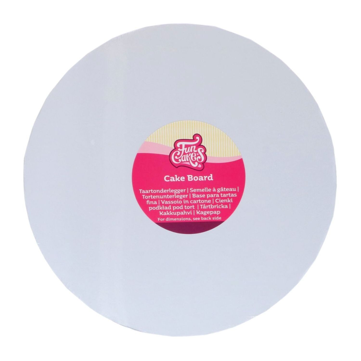 BASE REDONDA BLANCA FUNCAKES - 40 CM Ø