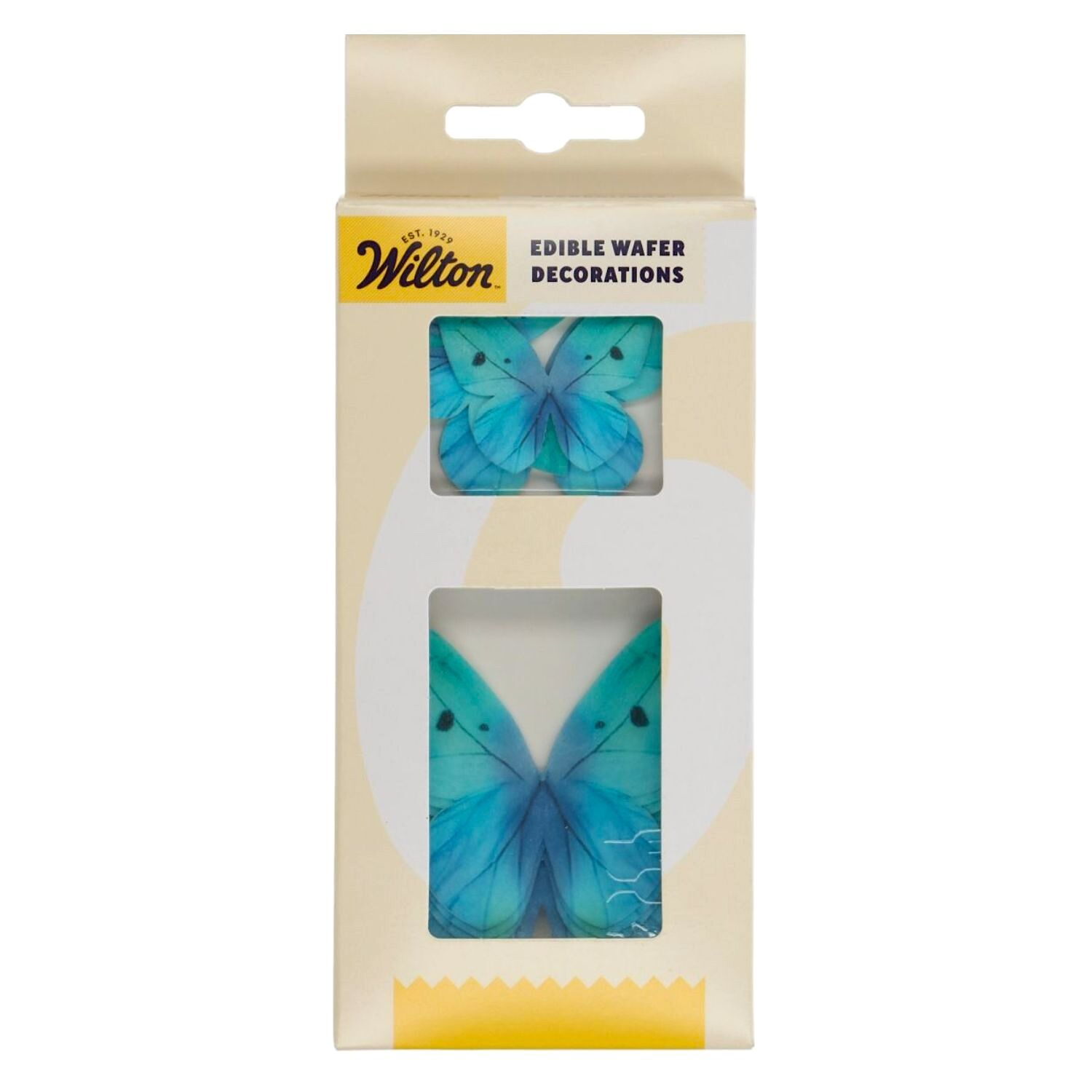 MARIPOSAS COMESTIBLES DE OBLEA WILTON - AZULES OMBRE