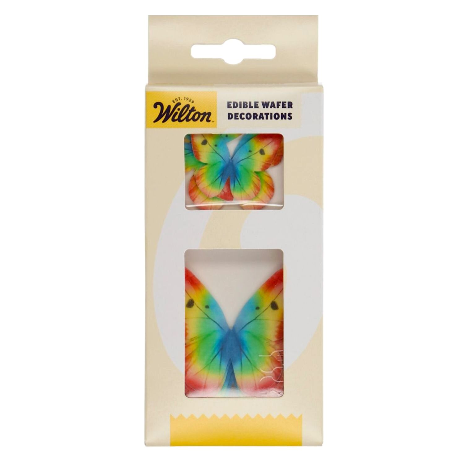 MARIPOSAS COMESTIBLES DE OBLEA WILTON - ARCOIRIS