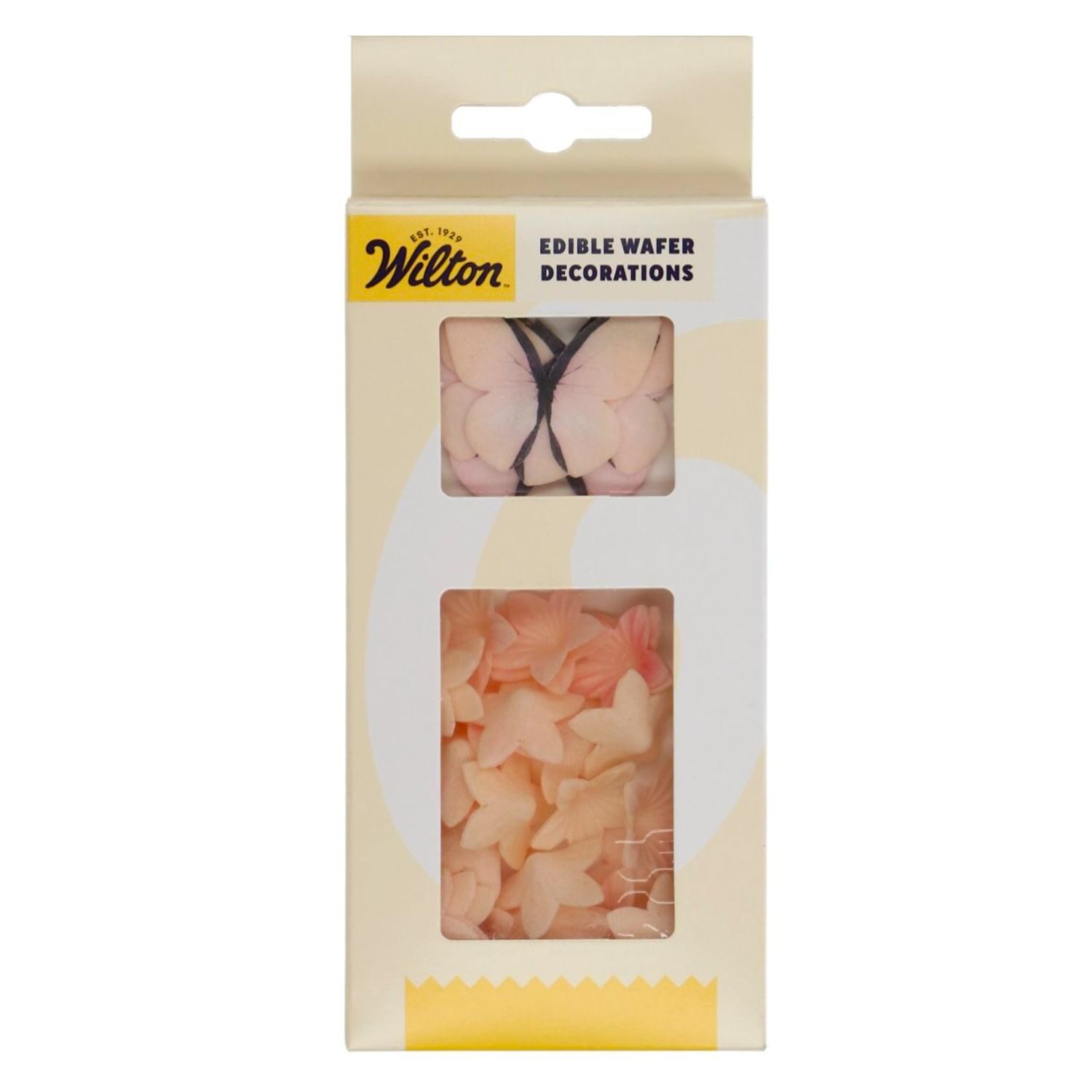 FLORES Y MARIPOSAS COMESTIBLES DE OBLEA WILTON - ROSAS OMBRE