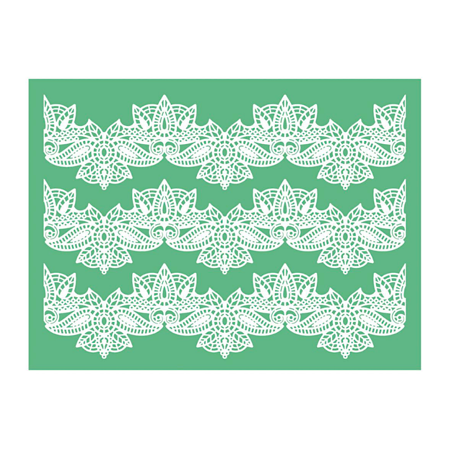 TAPETE SILICONA PARA CAKE LACE PAVONI N3