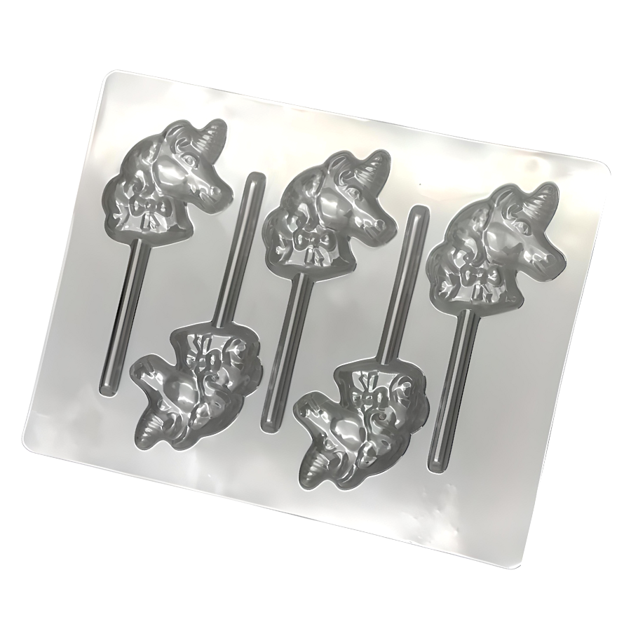 MOLDE PIRULETAS DE CHOCOLATE - UNICORNIOS