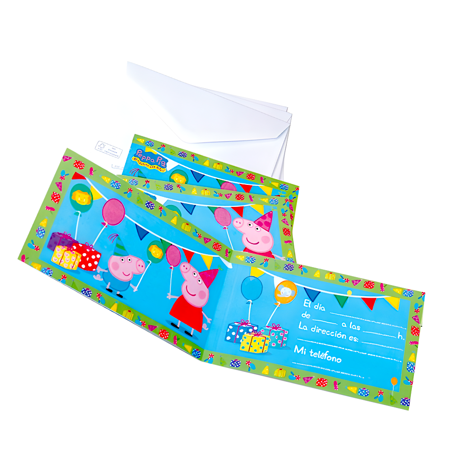 INVITACIONES DE CUMPLEAÑOS PEPPA PIG