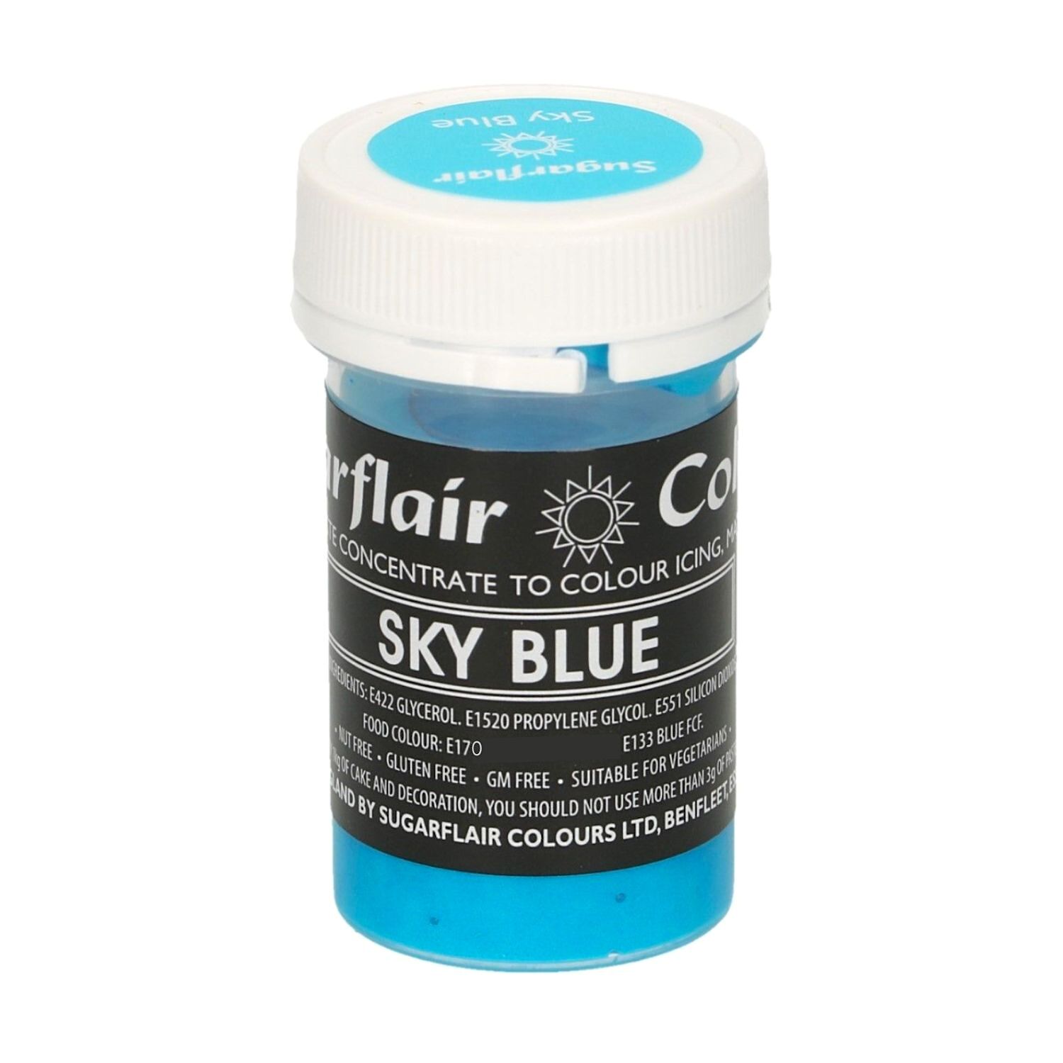 COLORANTE EN PASTA PASTEL SUGARFLAIR - SKY BLUE / AZUL CIELO 25 G