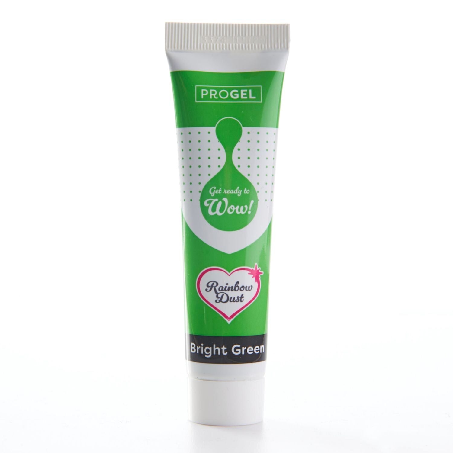 COLORANTE EN GEL "PROGEL" RAINBOW DUST - BRIGHT GREEN / VERDE BRILLANTE 25 G