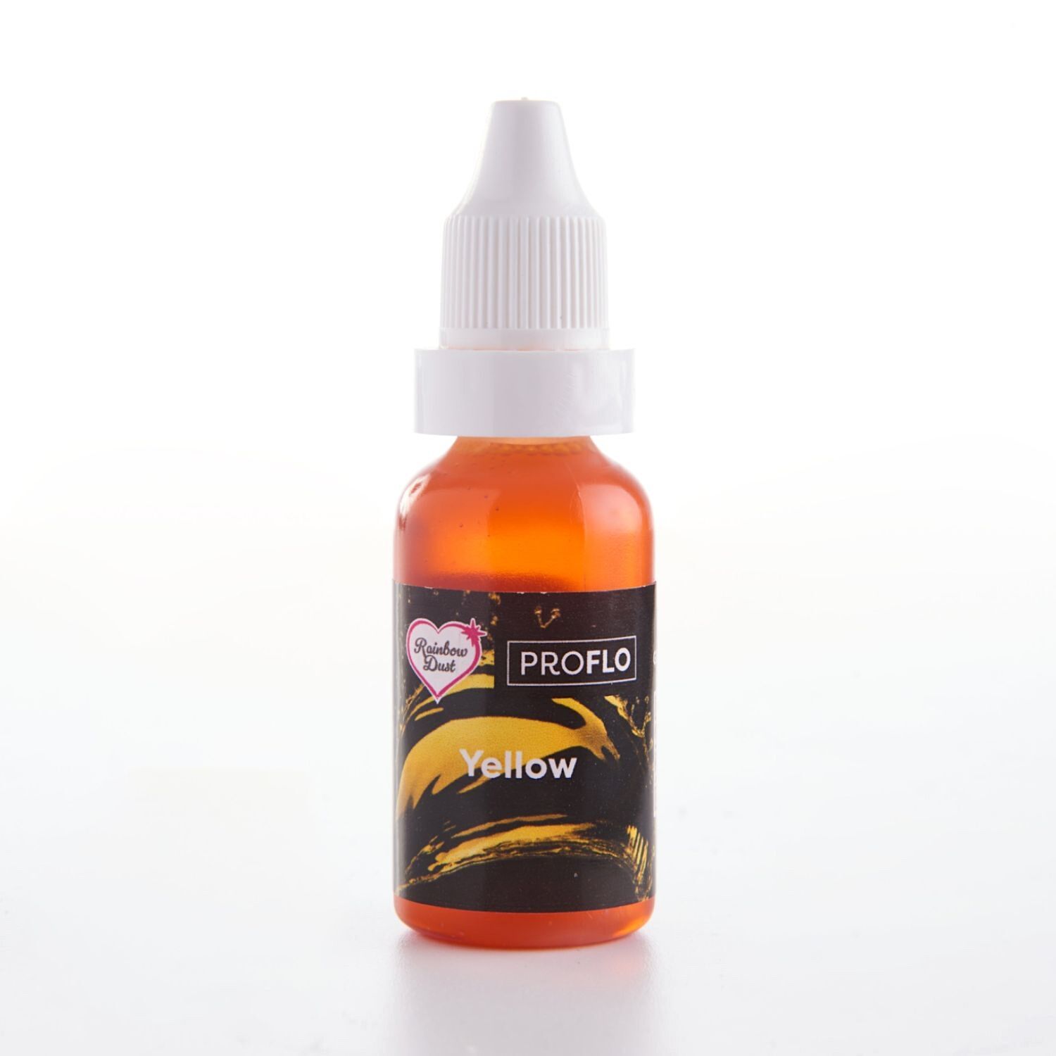 COLORANTE LIQUIDO "FLO" RAINBOW DUST - YELLOW / AMARILLO 19 G