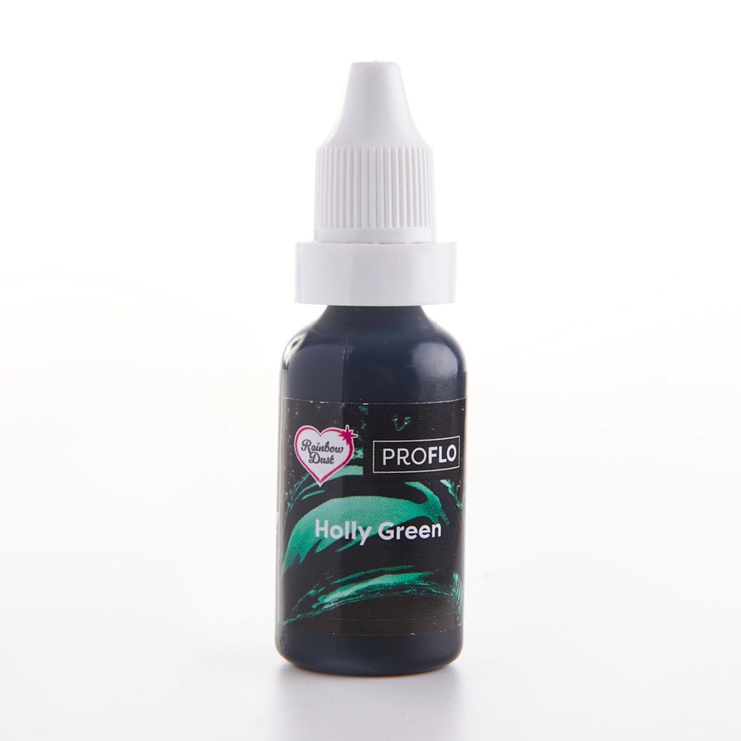 COLORANTE LIQUIDO "FLO" RAINBOW DUST - HOLLY GREEN / VERDE ACEBO 19 G