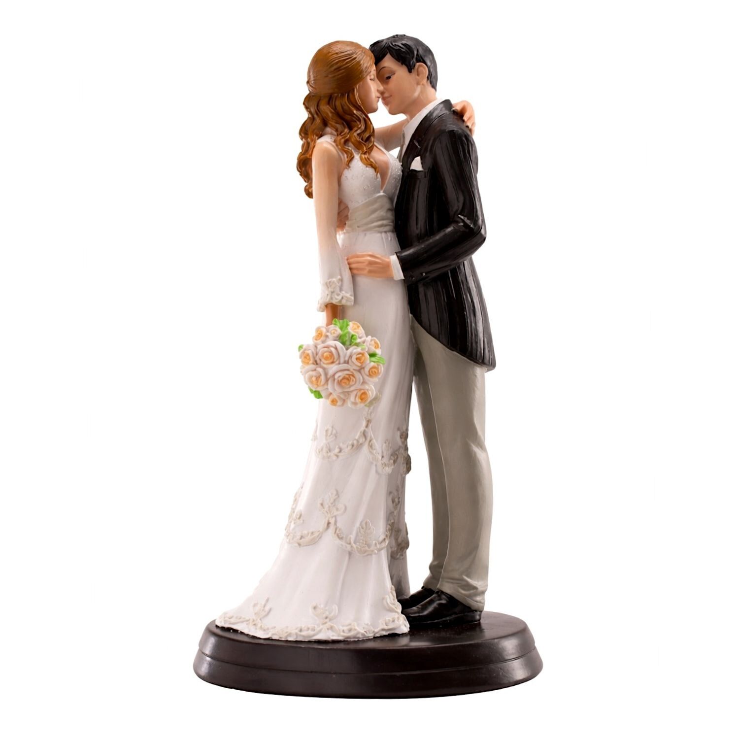 FIGURA PARA TARTA DE BODA PAREJA ROMANTICA ABRAZADA