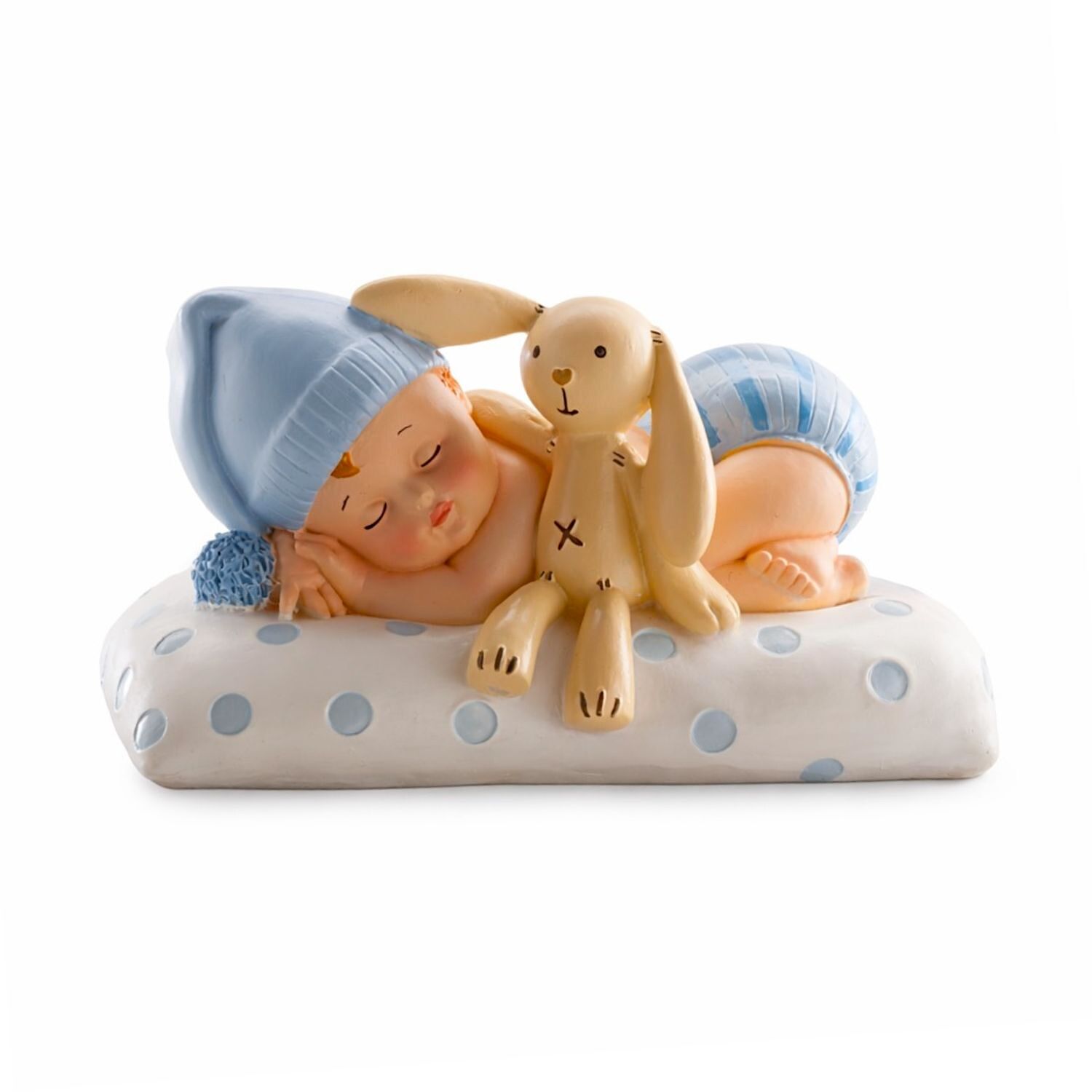 FIGURA PARA TARTA BEBE NIÑO DURMIENDO CON PELUCHE