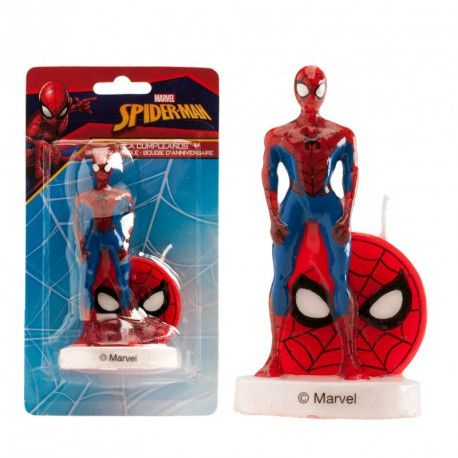 VELA CUMPLEAÑOS 3D SPIDERMAN